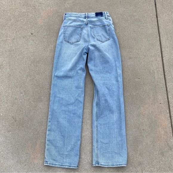 HOLLISTER ULTRA HIGH RISE DAD JEANS distressed torn ripped vintage stretch denim - Picture 12 of 14